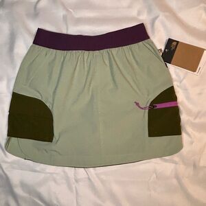 The North Face Green and Purple Skort